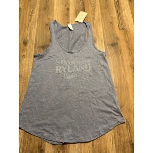 Alternative Tank Top Women Medium Blue The Brothers Ryland Band Graphic NWT